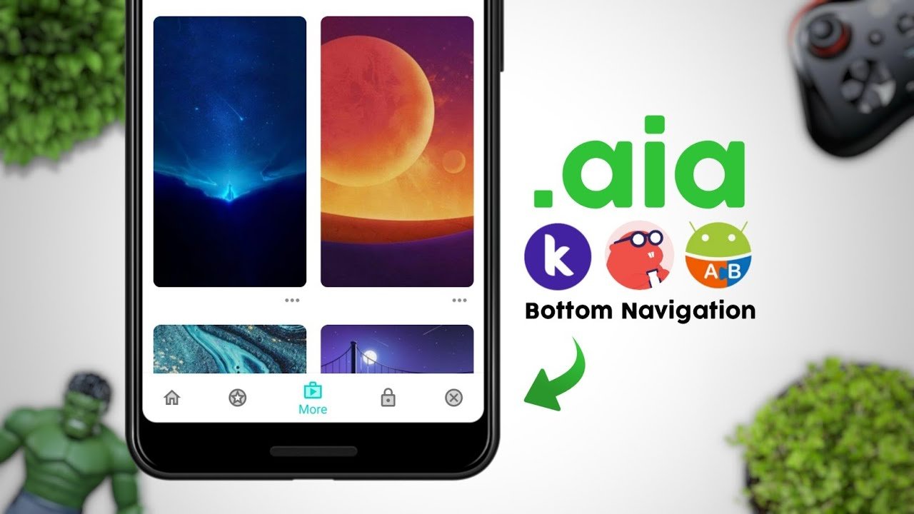 Bottom Navigation Bar AIA File - Kodular Free AIA