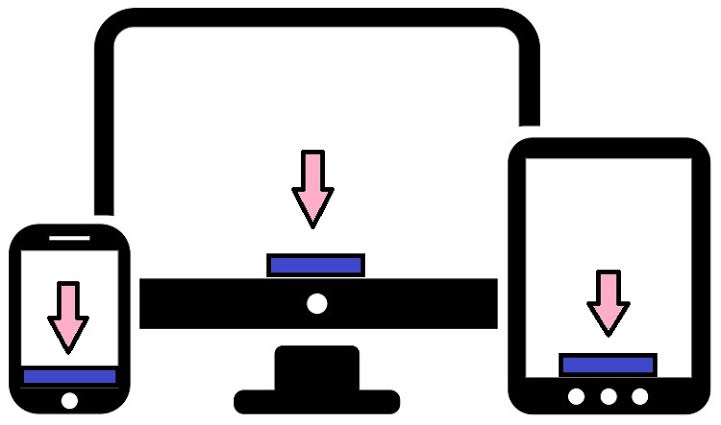 5 images floating ads bottom
