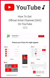 A Simple Guide To Get An Official Artist Channel (OAC)